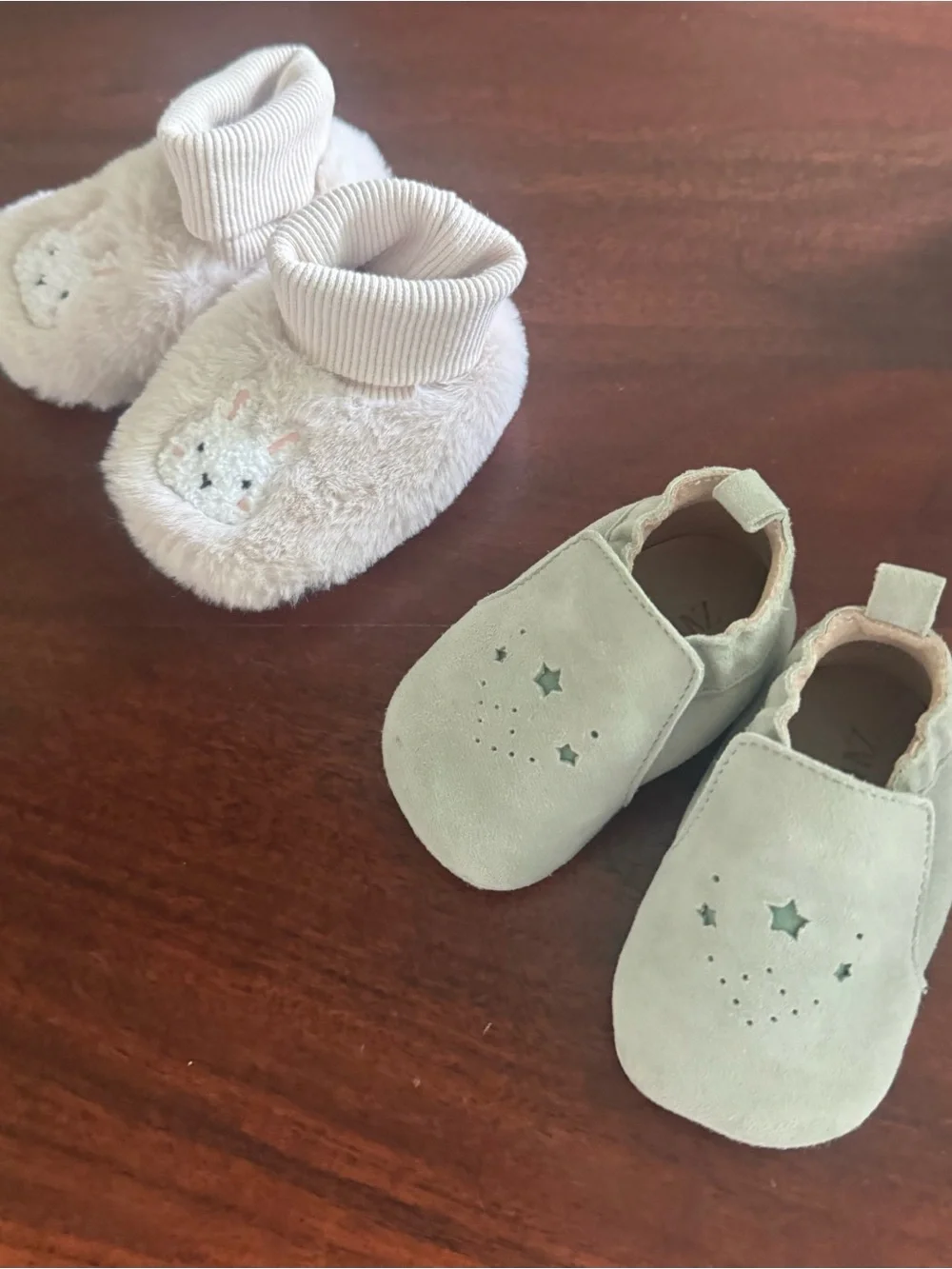2 pack Zara baby Booties crib shoe